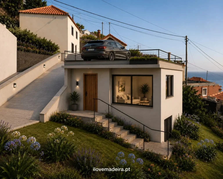 Building plot with approved project and sea views in Arco da Calheta