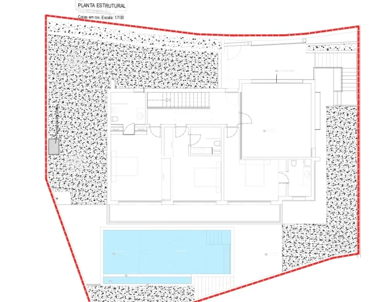 Floor plan 2 of Four bedroom house under construction with sea views, Ribeira Brava