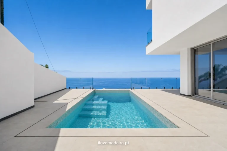 Three suite villa with private lift and ocean views in Arco da Calheta